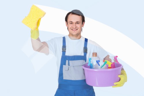Deep cleaning a newly renovated kitchen after building work