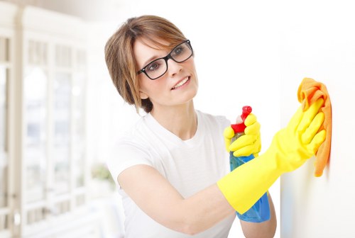 Specialized commercial cleaning in a retail or hospitality space