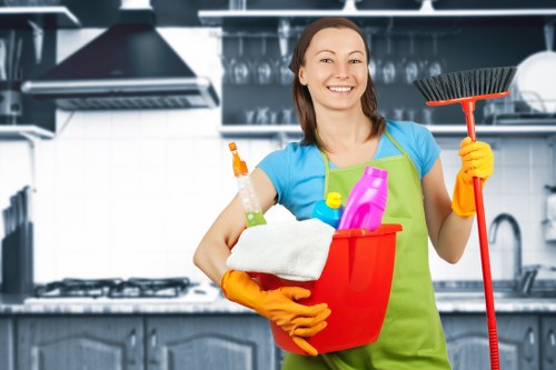 Professional move in cleaning in a fresh new home