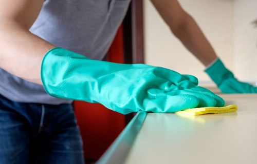 Spot cleaning a mattress stain carefully