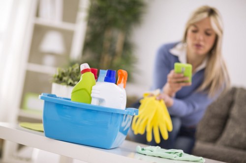 Service provider carrying out agreed work at a property
